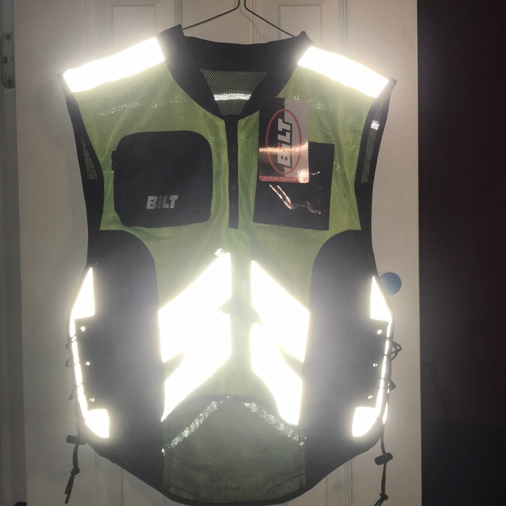 Bilt reflective motorcycle vest